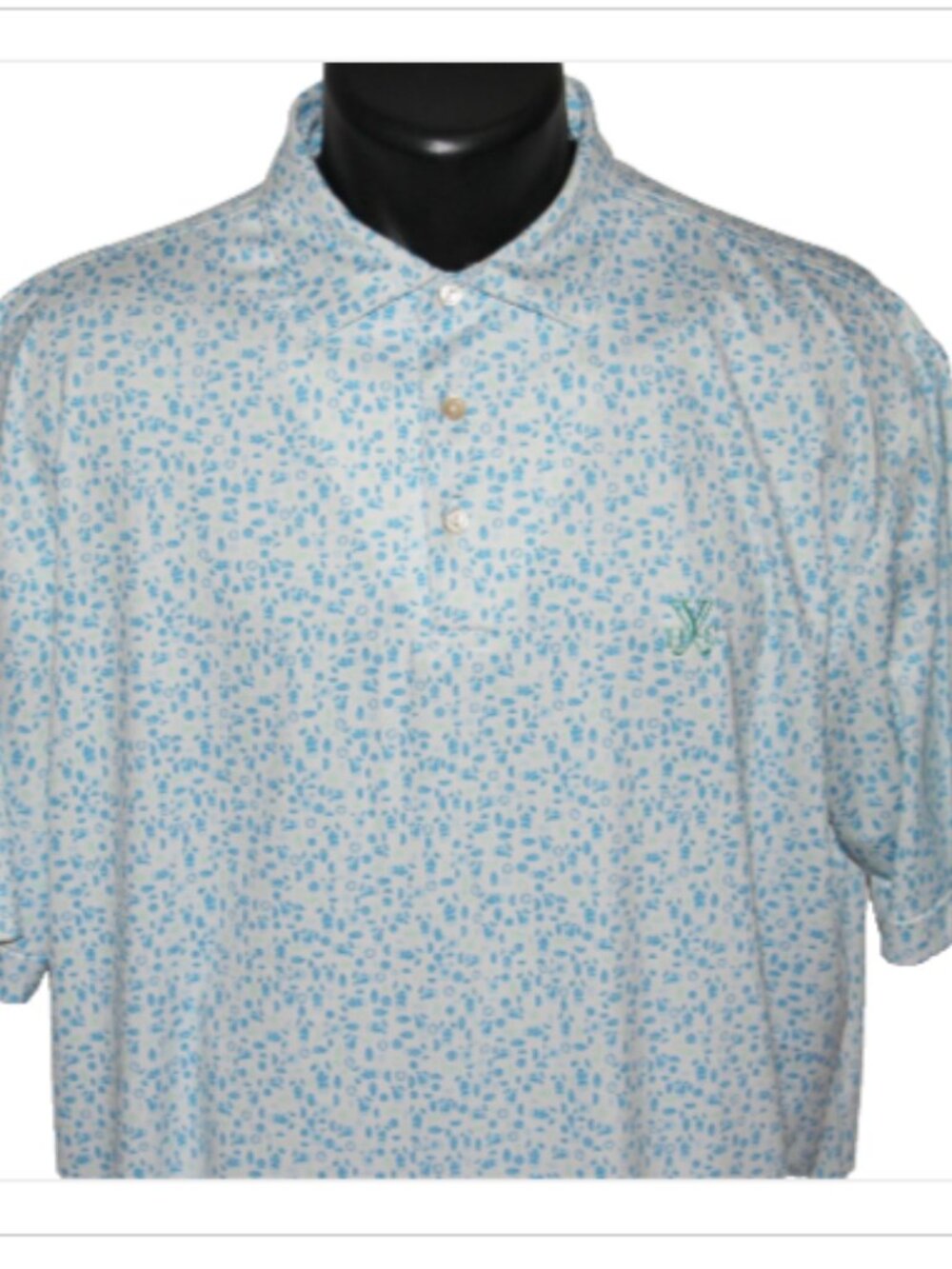 YEAMAN'S HALL Peter Millar Summer Comfort Performance Polo, Light Blue, Large